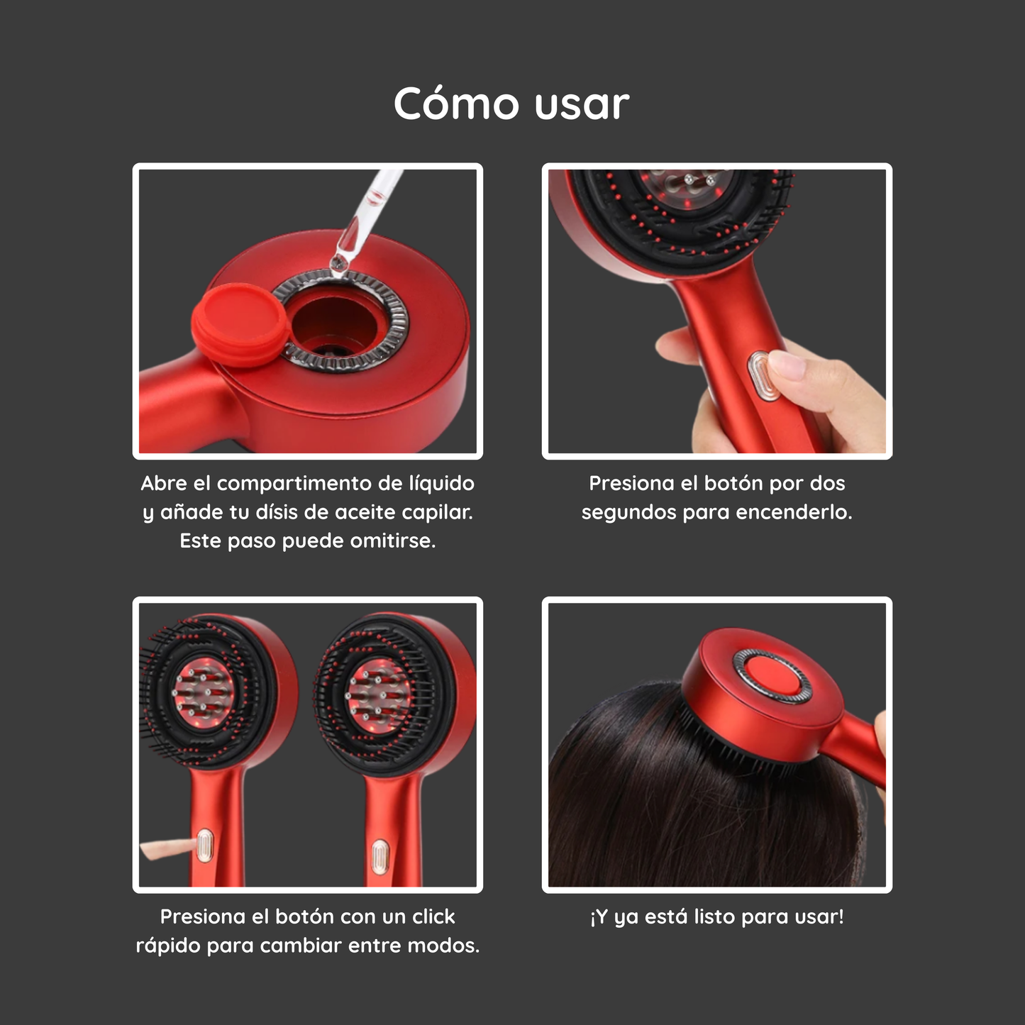 Cepillo masajeador capilar