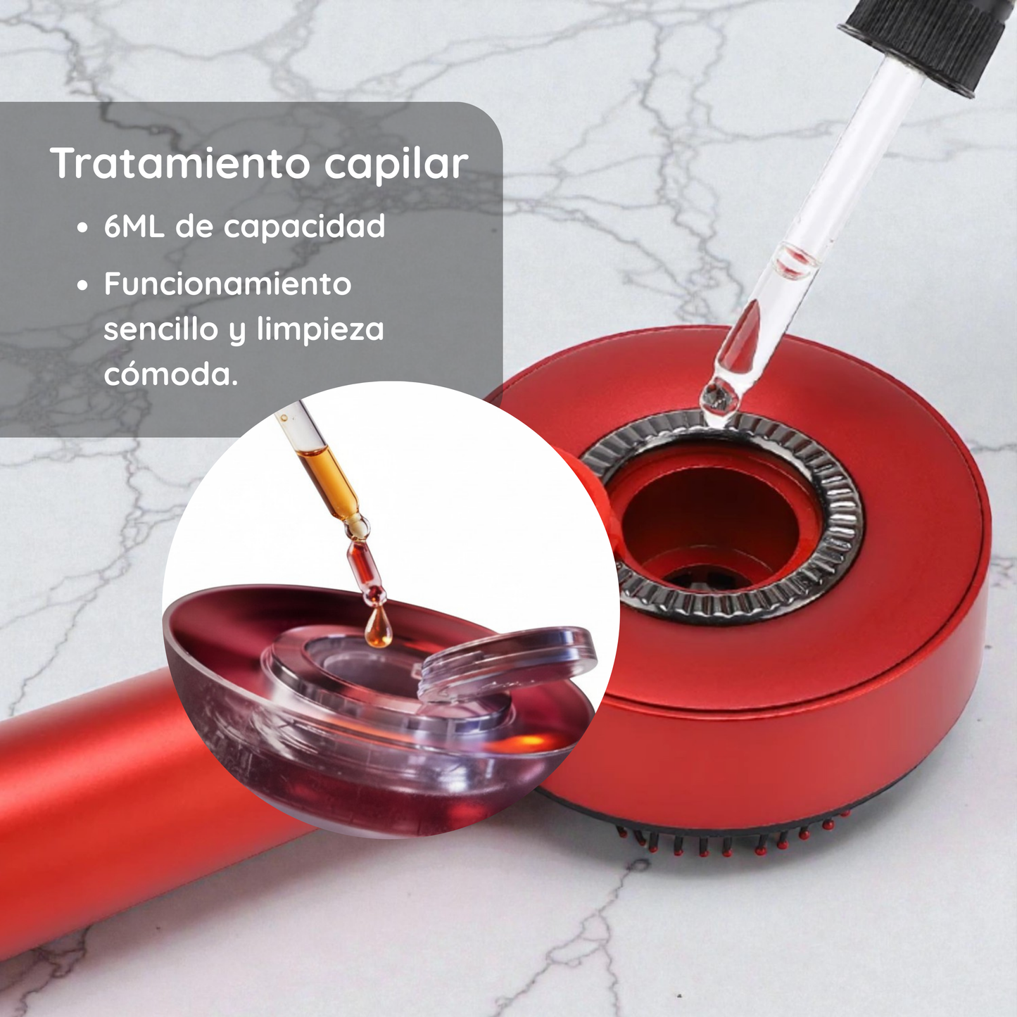 Cepillo masajeador capilar